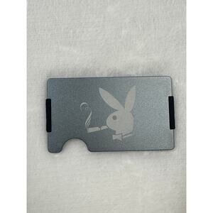 MINIMALIST RFID BLOCKING MATTE GREY SMOKING BUNNY WALLET